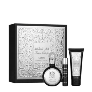 17872127359293 Kit Lattafa Fakhar Black Masculino - Eau de Parfum 100ml + 12ml + Shower Gel 100ml Kit