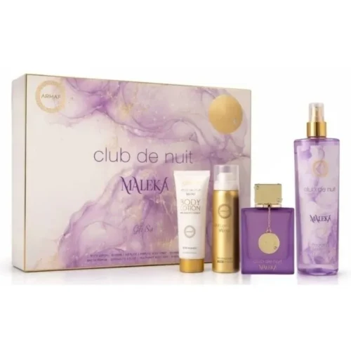 Kit Club de Nuit Maleka Armaf Feminino 4 Peças EDP + Body Spray + Loção + Body Mist