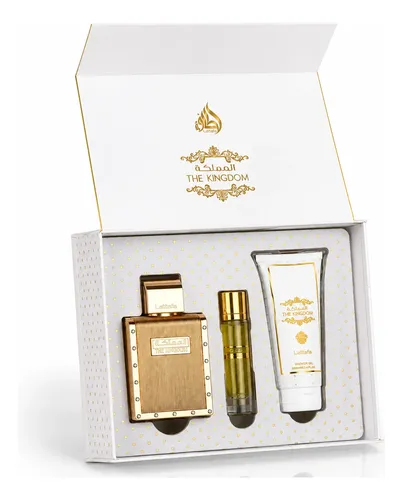 Kit Lattafa The Kingdon - Eau de Parfum 100ml + 12ml + Shower Gel 100ml